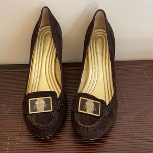 Coach Suede heels
